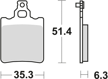 Trw remblokken mcb 552 brake pads organ. mcb 552