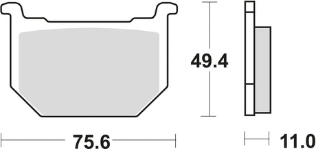 Trw remblokken mcb 509 brake pads organ. mcb 509
