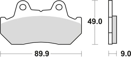 Trw remblokken mcb 544 brake pads organ. mcb 544