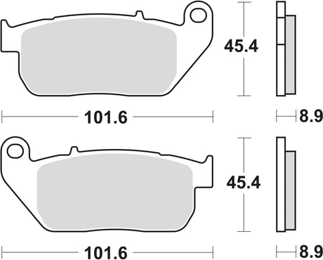 Trw remblokken mcb 753 brake pads org.perf. mcb 753