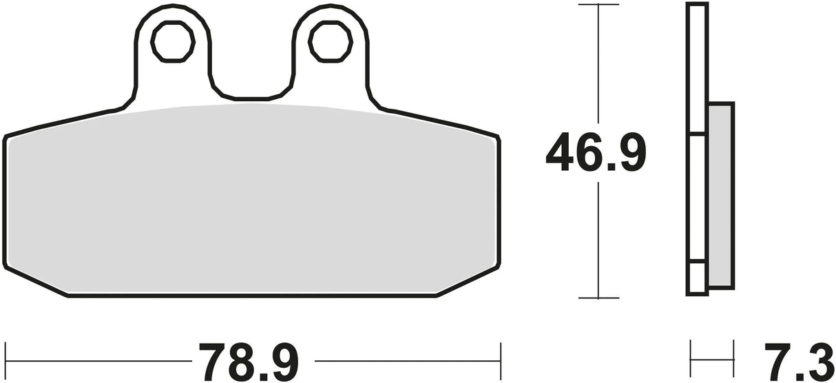 Trw remblokken mcb 557 brake pads organ. mcb 557