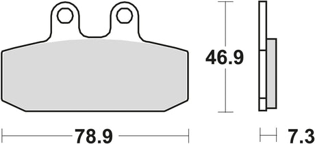 Trw remblokken mcb 557 brake pads organ. mcb 557