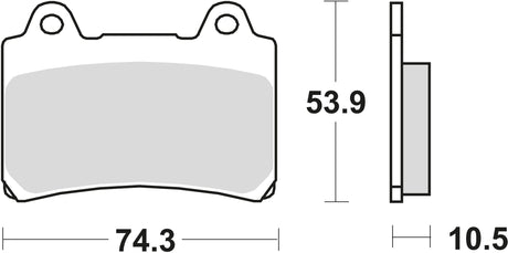 Trw remblokken mcb 559 brake pads organ. mcb 559