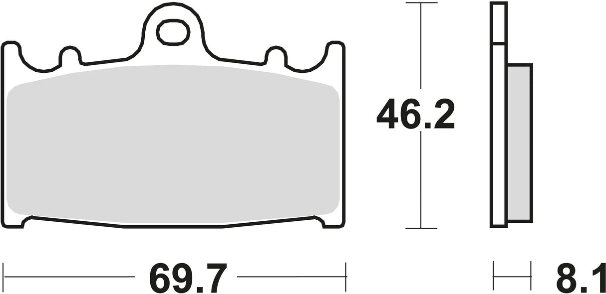 Trw remblokken mcb 602 brake pads organ. mcb 602