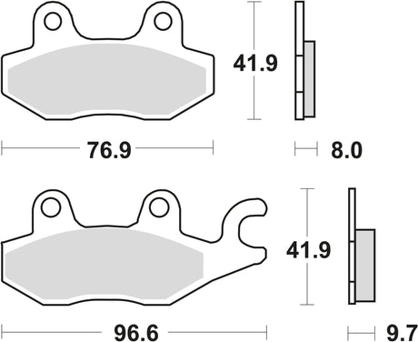 Trw remblokken mcb 604 brake pads organ. mcb 604