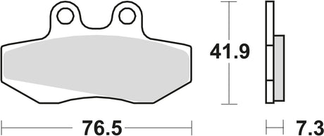 Trw remblokken mcb 629 brake pads organ. mcb 629