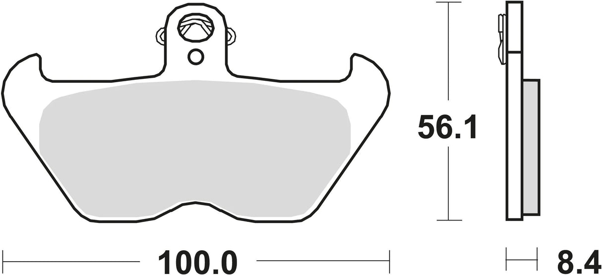 Trw remblokken mcb 680 brake pads organ. mcb 680