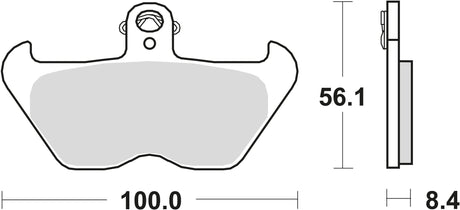 Trw remblokken mcb 680 brake pads organ. mcb 680
