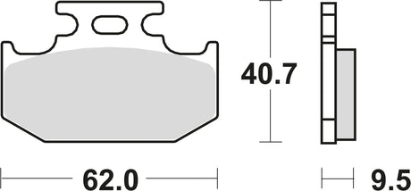 Trw remblokken mcb 625 brake pads sinter mcb 625 si