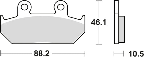 Trw remblokken mcb 624 brake pads organ. mcb 624