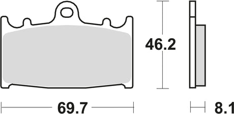 Trw remblokken mcb 602 brake pad mcb 602 crq hyper carbon racing