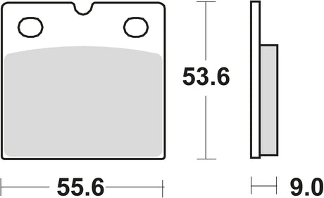 Trw remblokken mcb 19 brake pads sinter mcb 19 rq