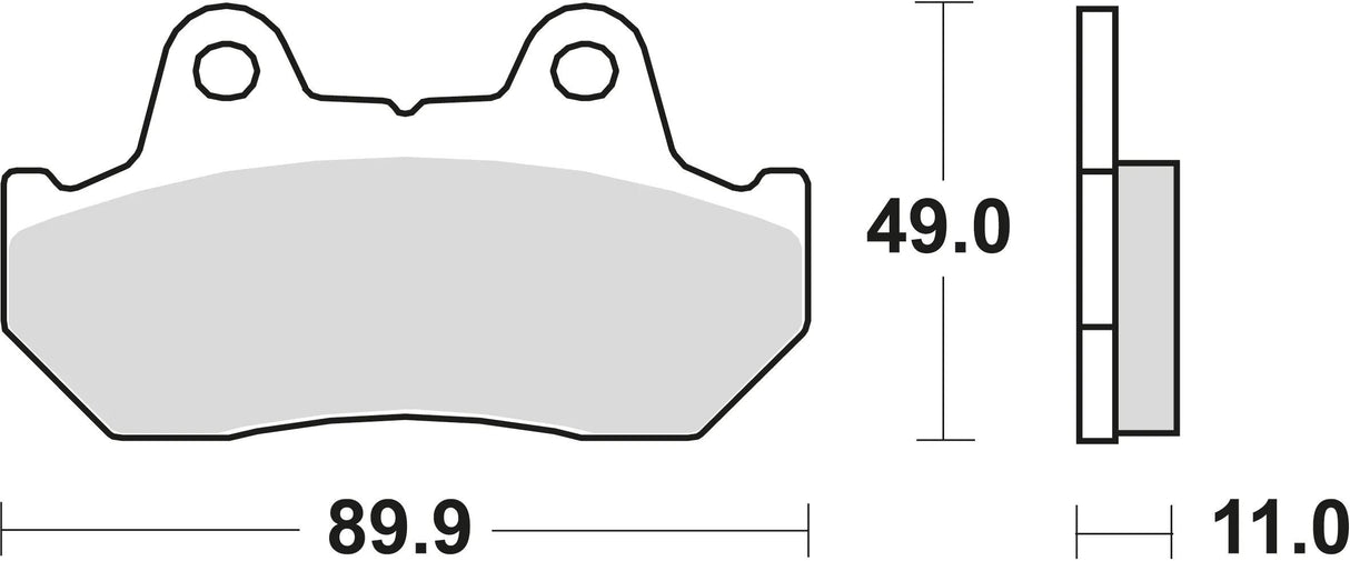 Trw remblokken mcb 512 brake pads sinter mcb 512 sv