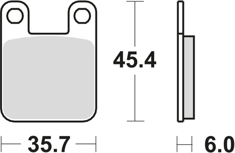 Trw remblokken mcb 535 brake pads sinter mcb 535 sr