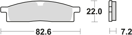 Trw remblokken mcb 558 brake pads sinter mcb 558 si
