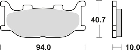 Trw remblokken mcb 666 brake pads sinter mcb 666 sv