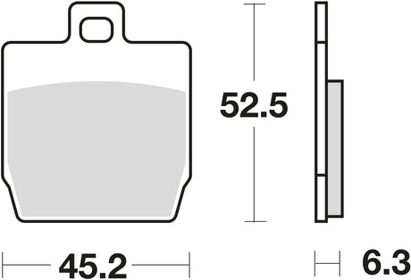 Trw remblokken mcb 701 brake pads organ. mcb 701