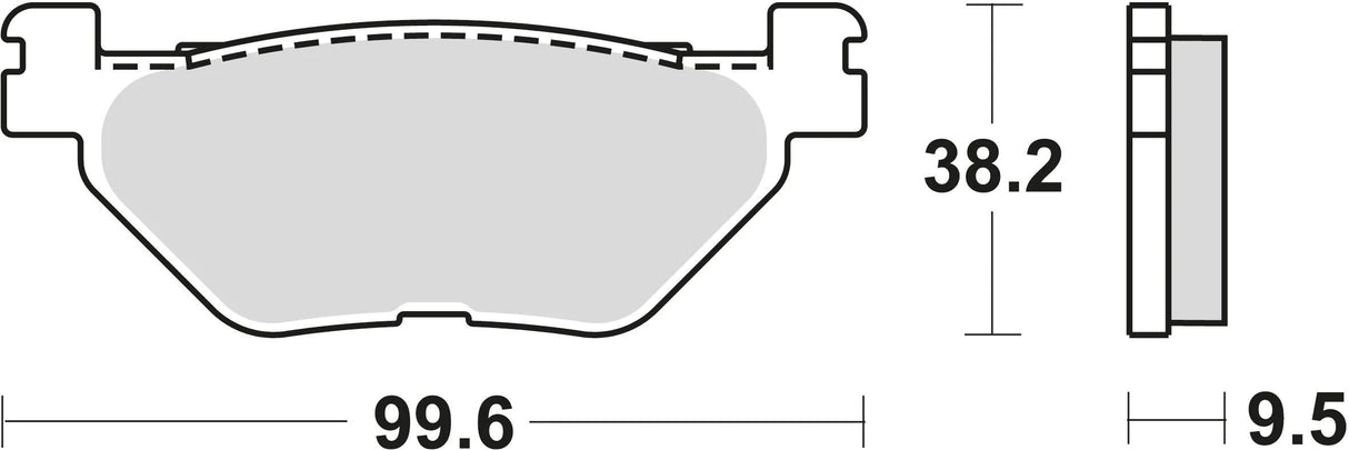 Trw remblokken mcb 731 brake pads sinter mcb 731 sh