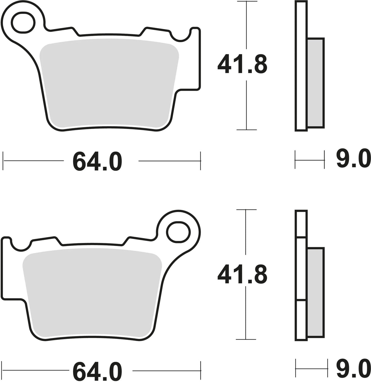 Trw remblokken mcb 743 brake pads sinter mcb 743 rsi