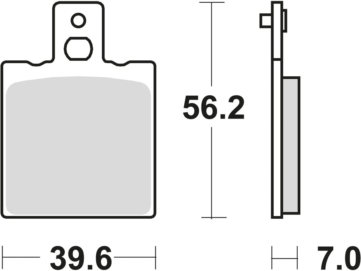 Trw remblokken mcb 75 brake pads organ. mcb 75 rq