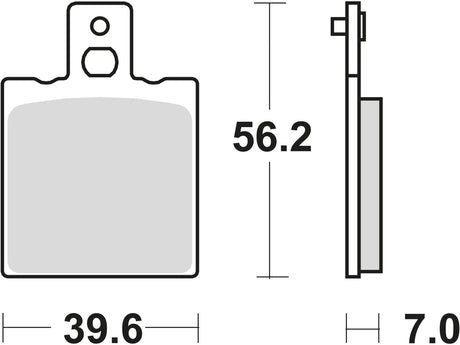 Trw remblokken mcb 75 brake pads organ. mcb 75 rq