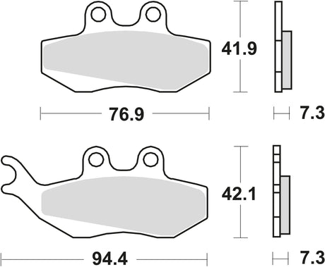 Trw remblokken mcb 664 brake pads organ. mcb664ec