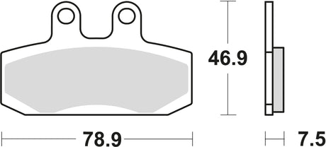 Trw remblokken mcb 673 brake pads organ. mcb673ec