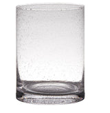 Hakbijl glass cilindervaas archer soda bubbles 15x20cm