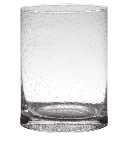 Hakbijl glass cilindervaas windlicht archer soda bubbles glas ø15xh20cm
