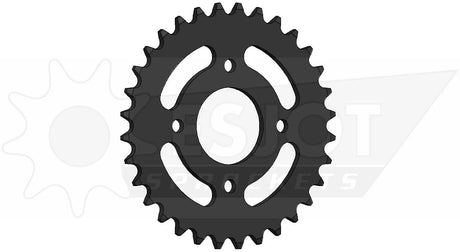 Esjot achtertandwiel 0268 chain wheel 415 52z steel black