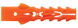Spit nylon plug 10x50 zonder kraag (50st)