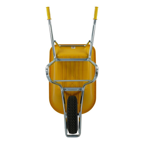 Fort producten kruiwagen 100l geel type pe100