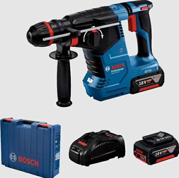 Bosch hamerboor gbh 187-li 2,4j 2x5,0ah ze gooien