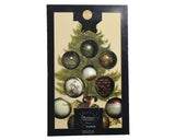 Decoris luxe kerstballen mix glas assorti van natuur tinten
