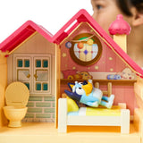 Moose toys bluey mini speelhuis met meubels en speelfiguur