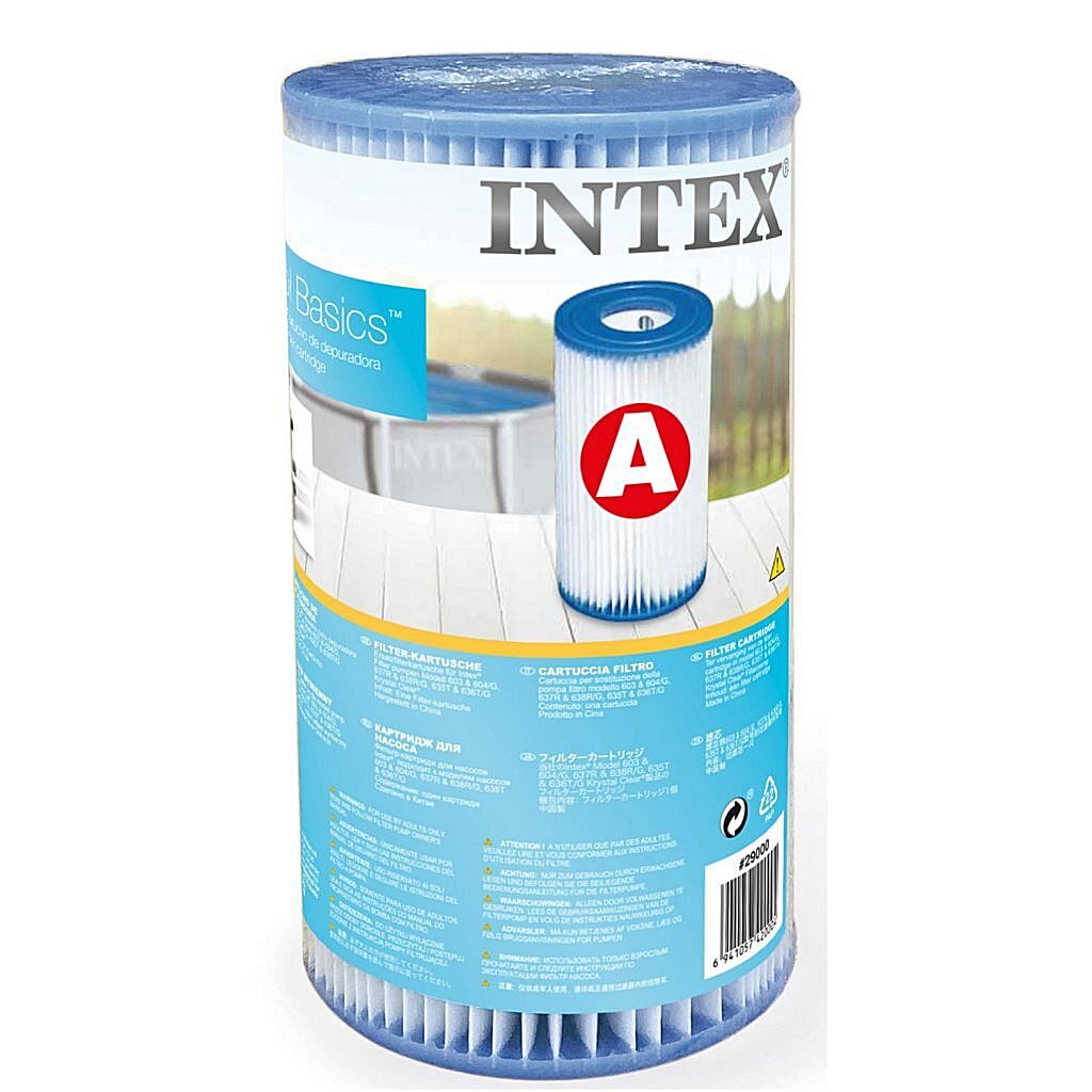 Cartucho de filtro Intex 29000 Tipo A 12 piezas para la piscina 244 305 366 cm