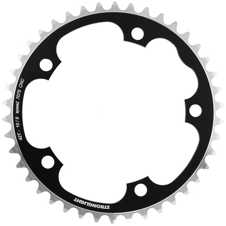 Stronglight kettingblad type s 7075 t6 chainring 7075t6 black 130 mm lochkr. 42z.