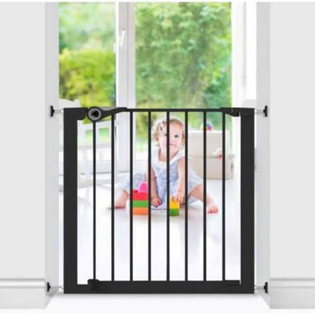 Noma Noma Sicurezza Gate di sicurezza Fit a pressione 75-82 cm Metal Black 94313