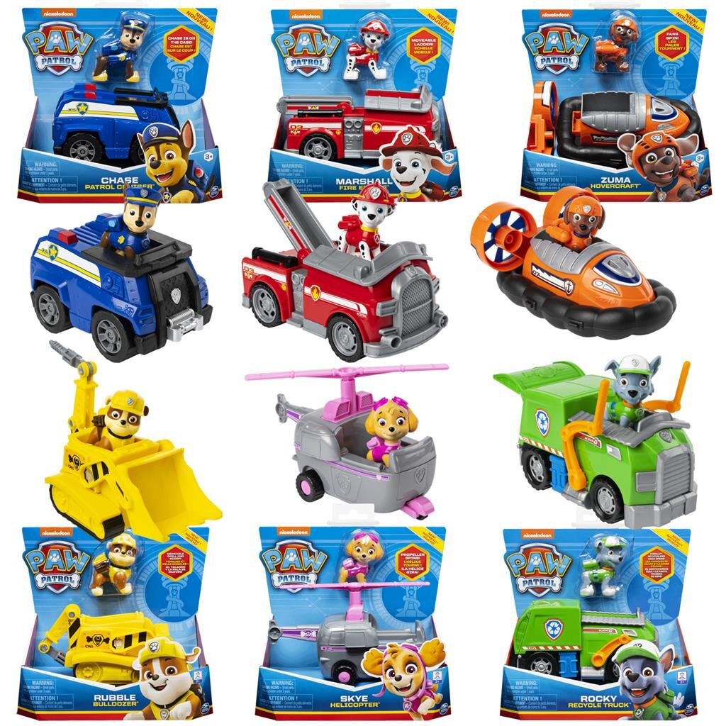 Paw Patrol -kjøretøy med figur