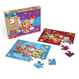 Paw patrol 3in1 houten puzzel in doosje 3x24 stukjes