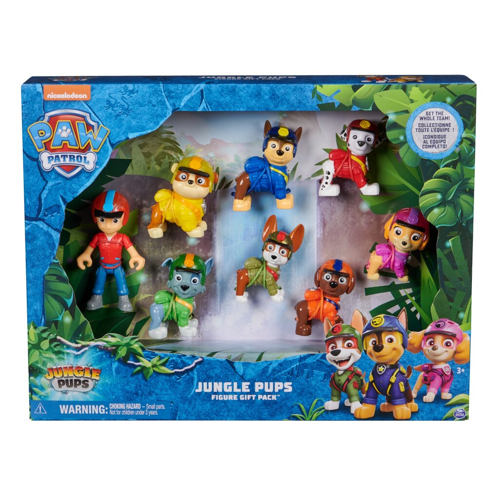 PAW PATROL Jungle Puppies Figures 8 pièces