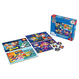 Paw Patrol Shoe Box 4 träpussel 12-16-20-24 bitar