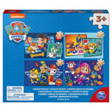 Paw Patrol Schuhkarton 4 Holzrätsel 12-16-20-24 Stücke