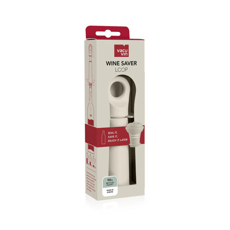 Vacuvin wine saver loop + stopper sand