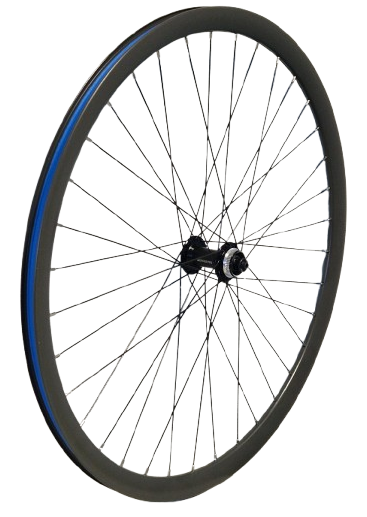 Kgz voorwiel 28 inch (622) spaken zwart velg grijs centerlock uitval