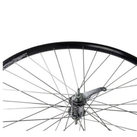 Achterwiel 28 sp. alu spaak 13 zwart basic vent remnaaf