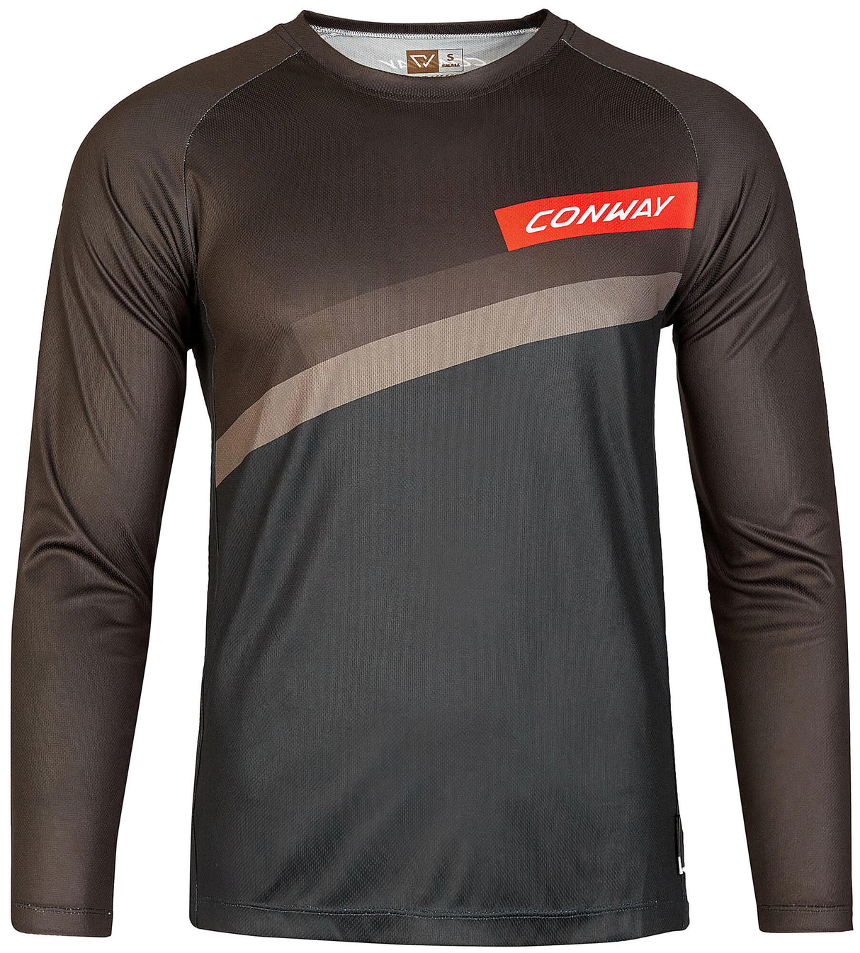 Conway shirt met lange mouwen ride tee ls jersey ride tee ls m black grey
