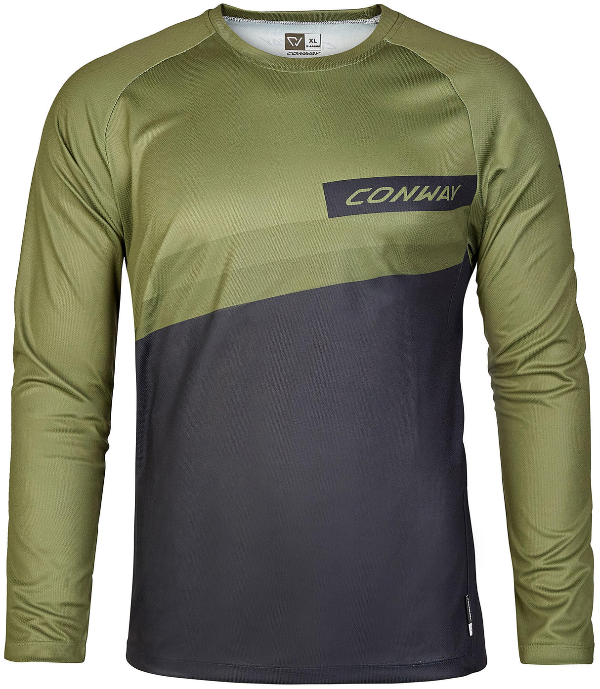 Conway shirt met lange mouwen ride tee ls jersey ride tee ls s moss black