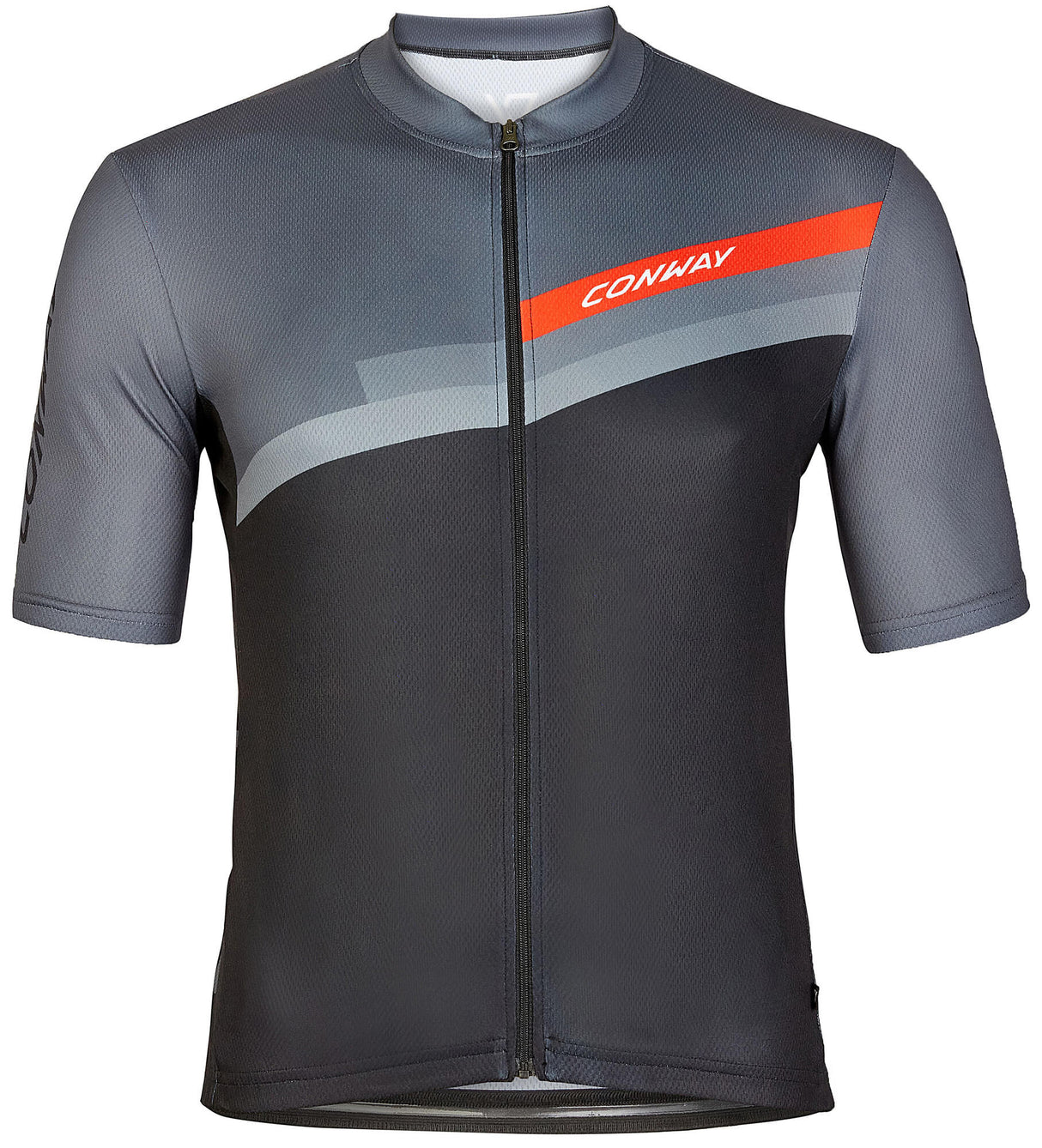 Conway shirt met korte mouwen active jersey full zip ss jersey act.full zip ss s grey black