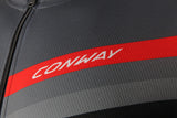 Conway shirt met korte mouwen active jersey full zip ss jersey act.full zip ss s grey black